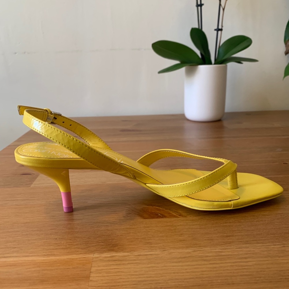 Calvin Klein yellow sandals